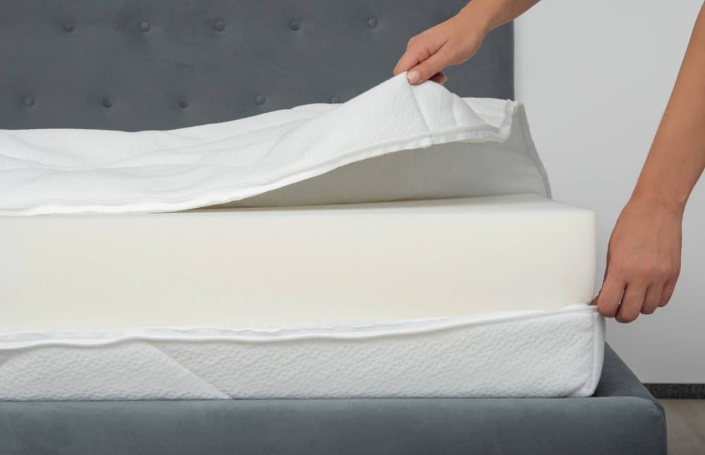 Husa pentru saltea Somnart Ultrasleep matlasata cu fermoar alb 4 laturi 160 x 200 x 18 cm