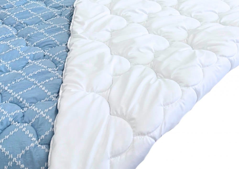 Pilota Somnart Duo Confort Azure matlasata, pentru primavara toamna, 180 x 200, 300 grmp