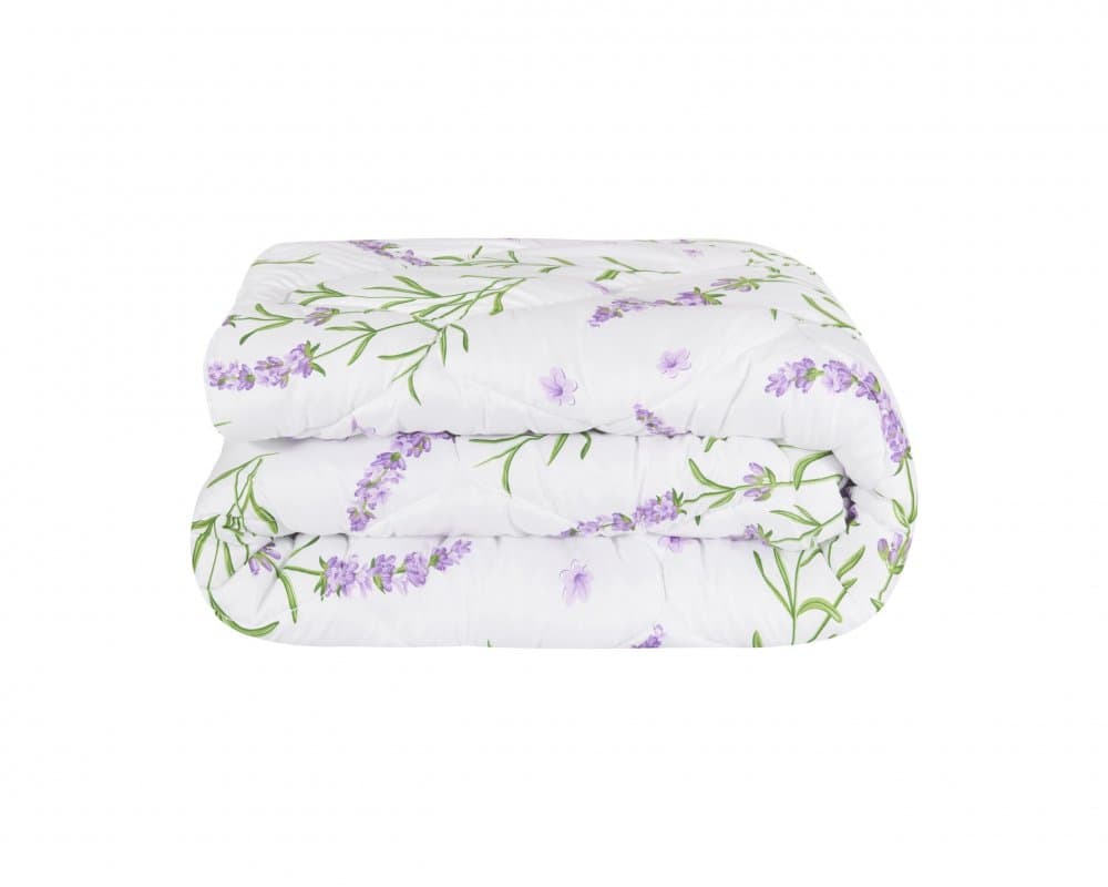 Pilota de iarna Somnart Lavanda Confort matlasata din microfibra 140 x 200 cm, 500 g