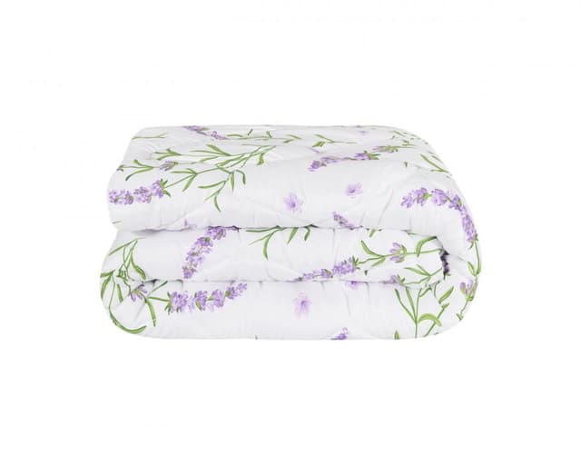 Pilota de iarna Somnart Lavanda Confort matlasata din microfibra 140 x 200 cm, 500 g