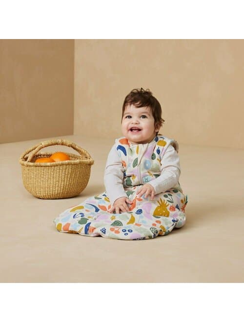 Sac de dormit ErgoPouch Jersey Multicolor 3-12 luni, 6-10 kg, 2.5 Tog, bumbac organic, fermoar bidirectional, lavabil la masina, croiala slim fit, certificat non-toxic, premiat in Australia