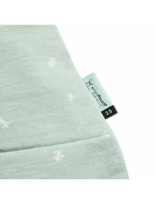 Sac de dormit ErgoPouch Jersey Verde 3-12 luni, 6-10 kg, 2.5 Tog, bumbac organic, fermoar bidirectional, lavabil la masina, croiala slim fit, certificat non-toxic, premiat in Australia