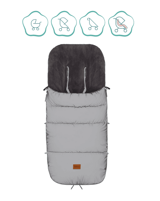 Sac de iarna reflectorizant pentru carucior Kinley silver Fillikid