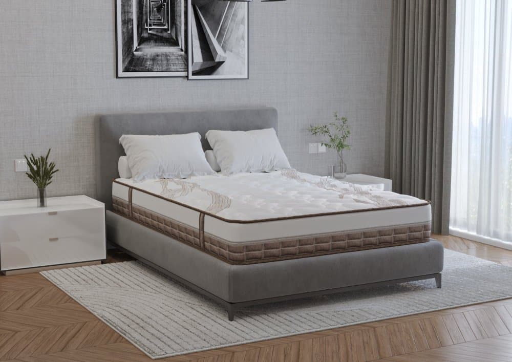 Saltea cu arcuri caramel dream Pocket Multilayer 140x200x20 cm