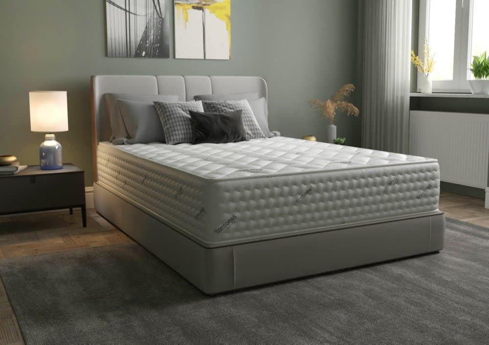 Saltea cu arcuri Pocket Somnomed comfort fit Horeca 140x200x30 cm husa tratament antiacarieni