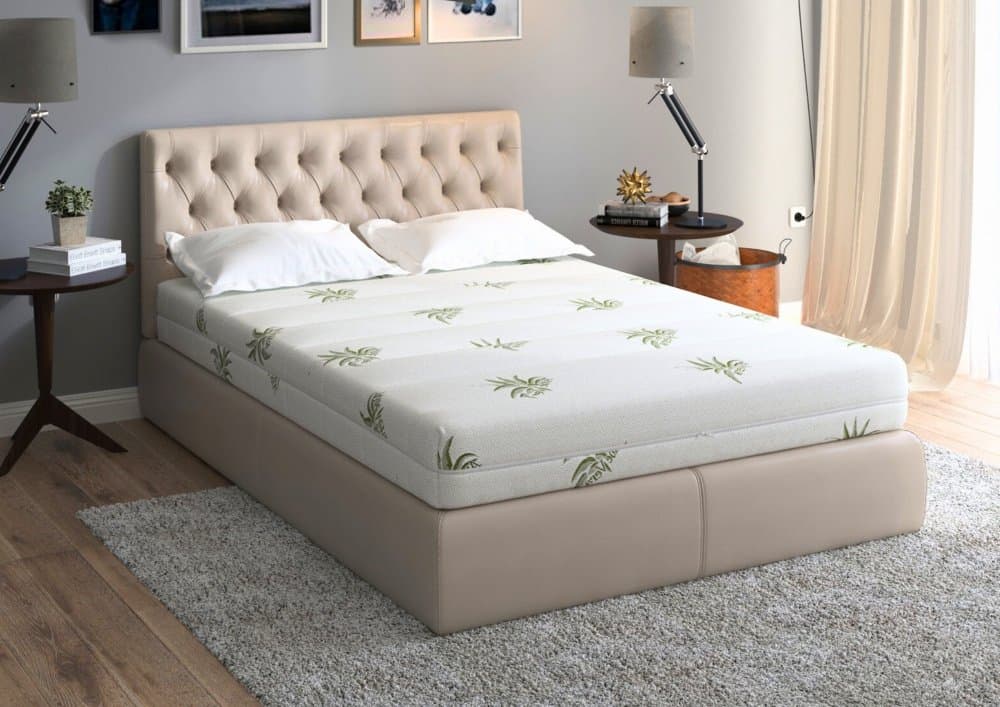 Saltea cu memorie Somnart XXL Memory Plus 180x200x25 cm husa Aloe Vera