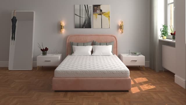 Saltea ortopedica cu spuma poliuretanica 7 zone Somnart 140x190x17 cm