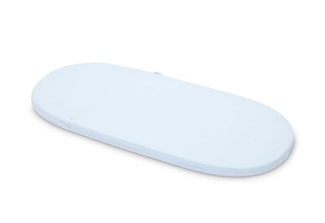 Saltea pentru landou cu husa detasabila din bumbac si fermoar 78x30x2 cm Nichiduta Dreamillo Albastru
