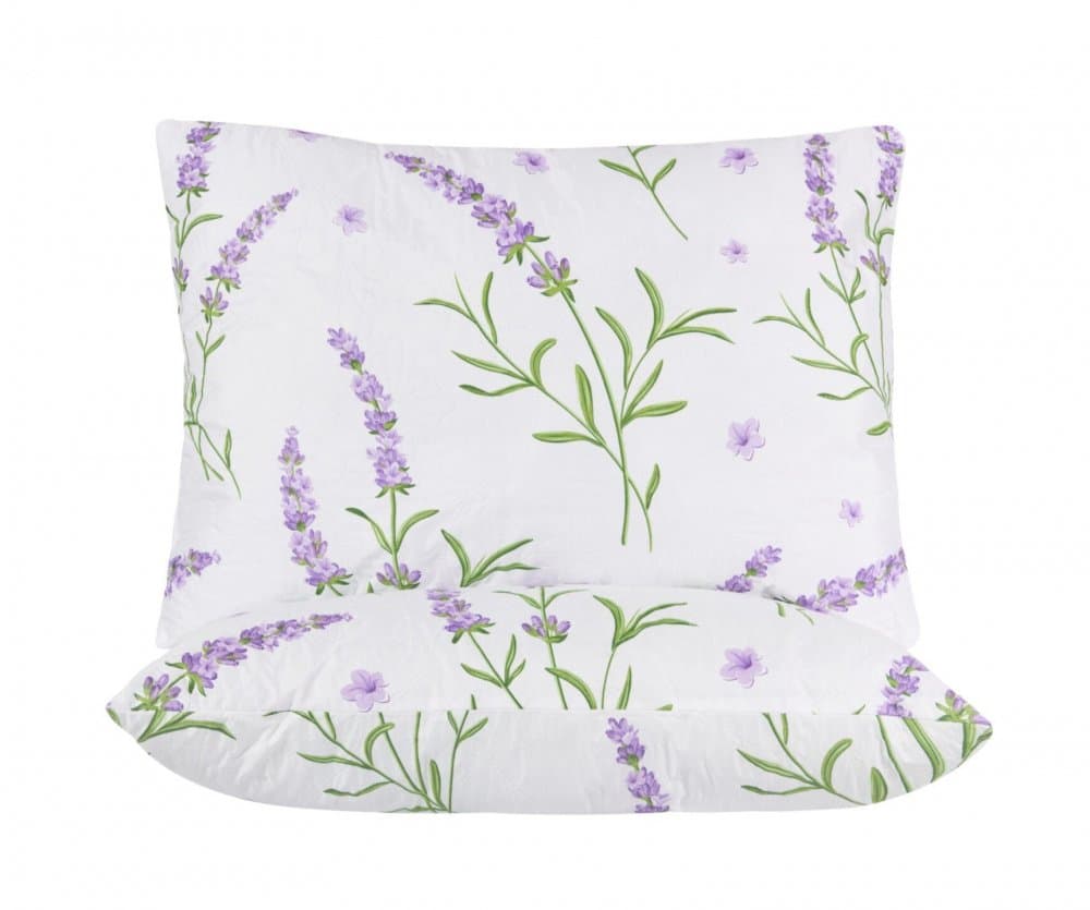 Set 2 perne Somnart Belina lavanda din microfibra, lavabile la masina 50 x 70 cm