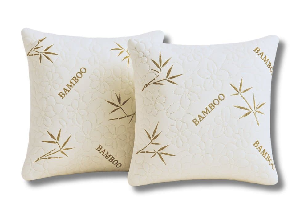 Set 2 perne Somnart Belina Bamboo din microfibra, lavabile la masina 60 x 60 cm