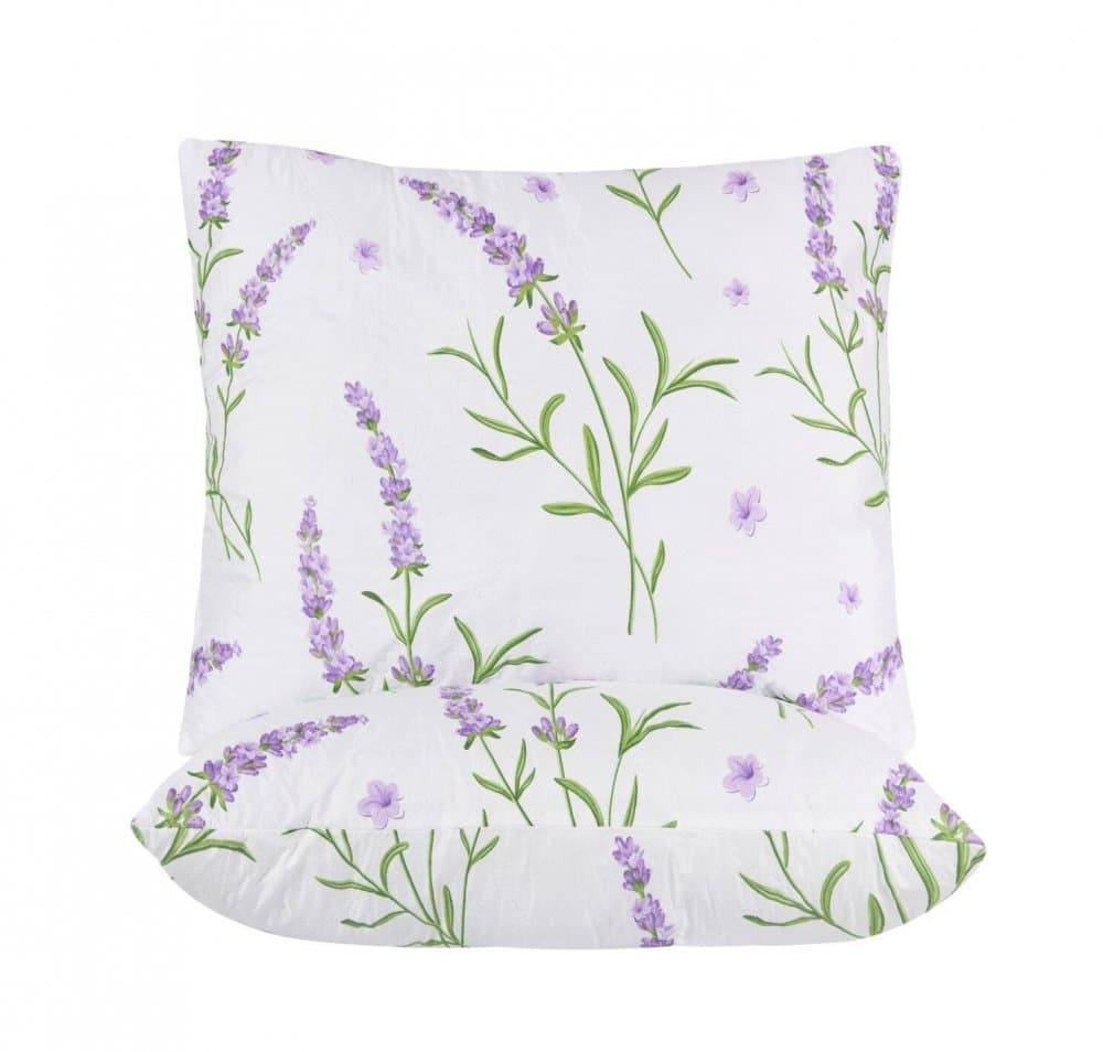 Set 2 perne Somnart Belina lavanda din microfibra, lavabile la masina 60 x 60 cm