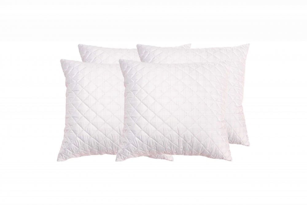 Set 4 perne Somnart matlasate din microfibra cu fibre de carbon 70 x 70 cm