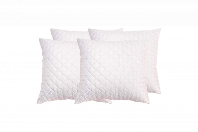 Set 4 perne Somnart matlasate din microfibra cu fibre de carbon 70 x 70 cm