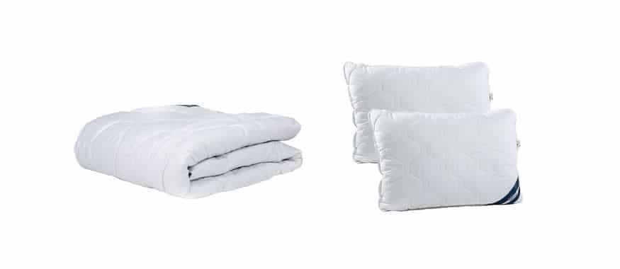 Set Somnart Superior Plus cu pilota groasa 200 x 220 cm si 2 perne 50 x 70 cm din bumbac