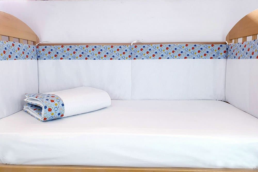 Set protectii patut 70x140 cm Dansul Bulinelor din bumbac