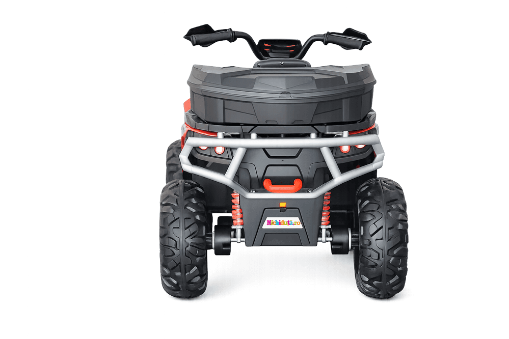 Atv electric copii Nichiduta Ultimate Race Blue 12V,roti eva,2 motoare,portbagaj cu capac,faruri led,functie swing si slow start,amortizor cu arc pe spate