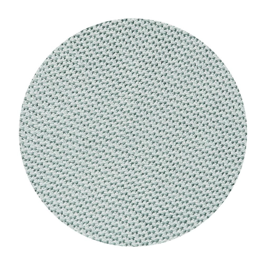 Paturica tricotata Babyono 167404 din fibre de bambus verde 75x100 cm