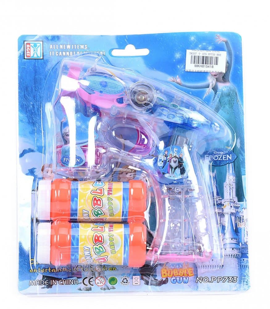 Pistol cu baloane de sapun Disney Frozen cu lumini si sunete