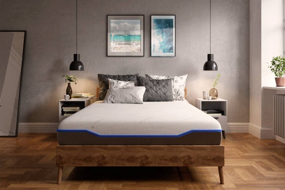 Saltea cu memorie si arcuri individuale Domine Tencel Ultra Pocket Multilayer 180x200x24 cm