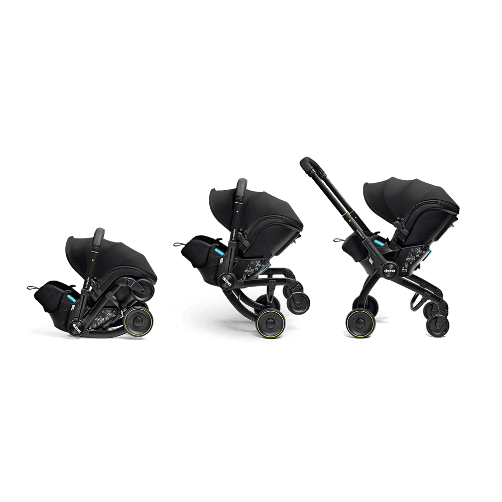 Scoica auto si carucior pentru copii Doona X i-Size Nitro Black 2 in 1