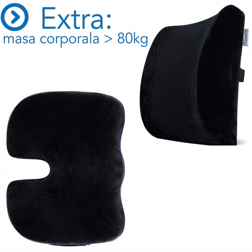 Set 2 perne ortopedice Suporto perna lombara si perna pentru sezut