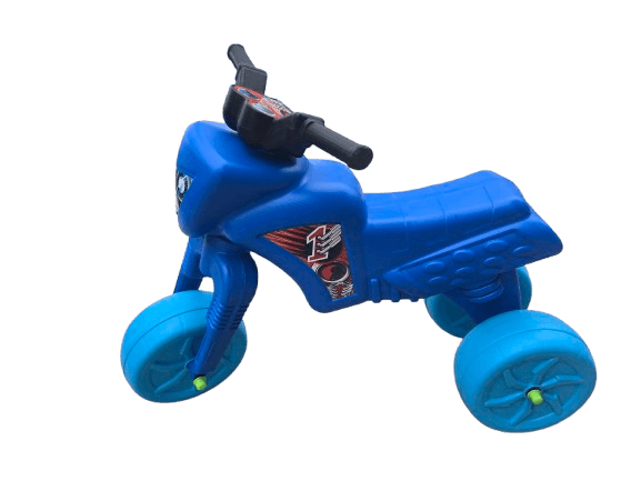 Tricicleta copii fara pedale Big Cross Light Blue, de la 2 ani pana la 20 kg, inaltime pana la sezut 34 cm