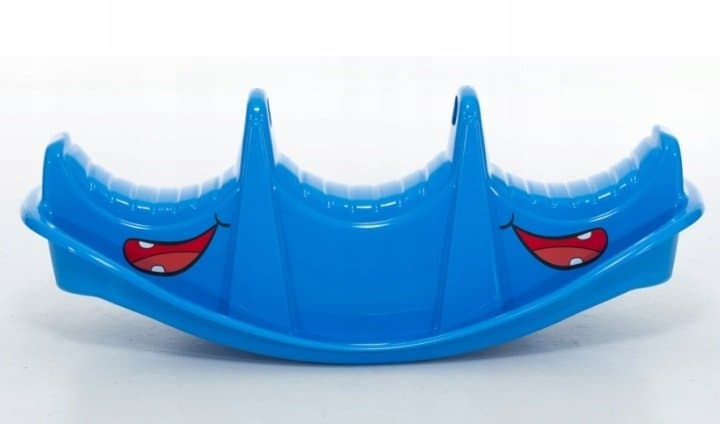 Balansoar pentru copii Dohany Albastru cu manere de sustinere,utilizare interiorexterior,pentru 1,2 sau 3 copii,realizat din plastic rezistent