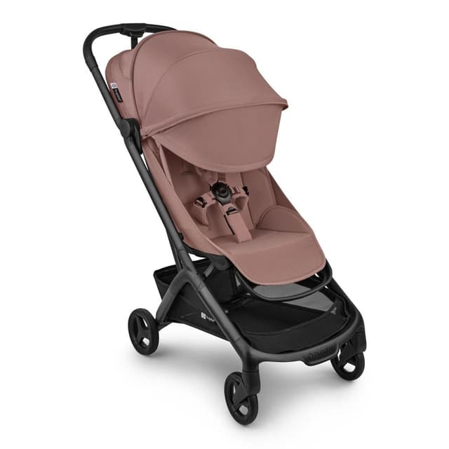 Carucior pentru copii Bugaboo Butterfly 2 Complete Black Pink, cu suspensii, spatar reglabil si husa de ploaie, compatibil avion, pliere compacta, pana la 22 kg