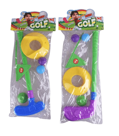 Set de golf de plastic pentru copii