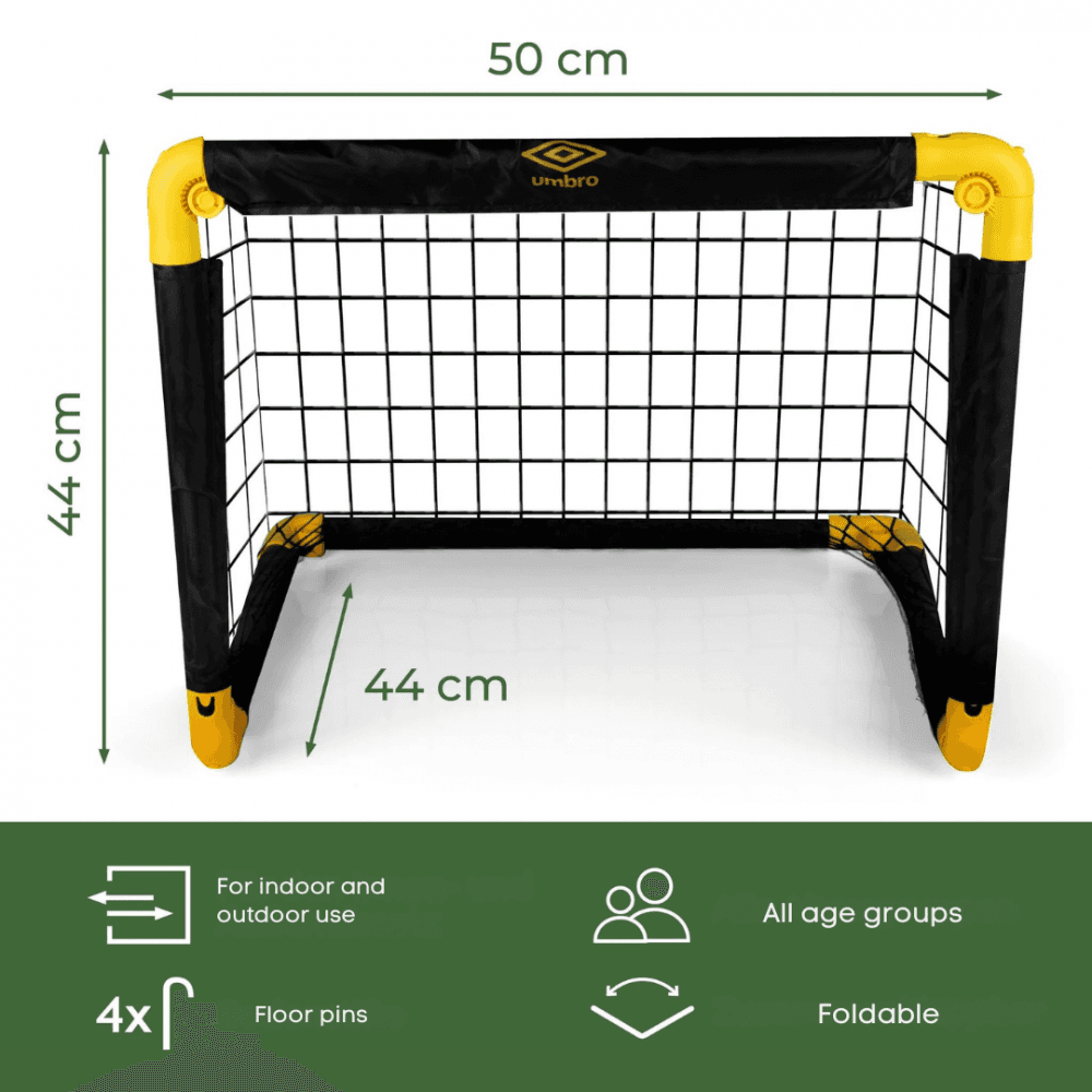 Set 2 porti de fotbal pliabile Umbro 50x44x44 cm
