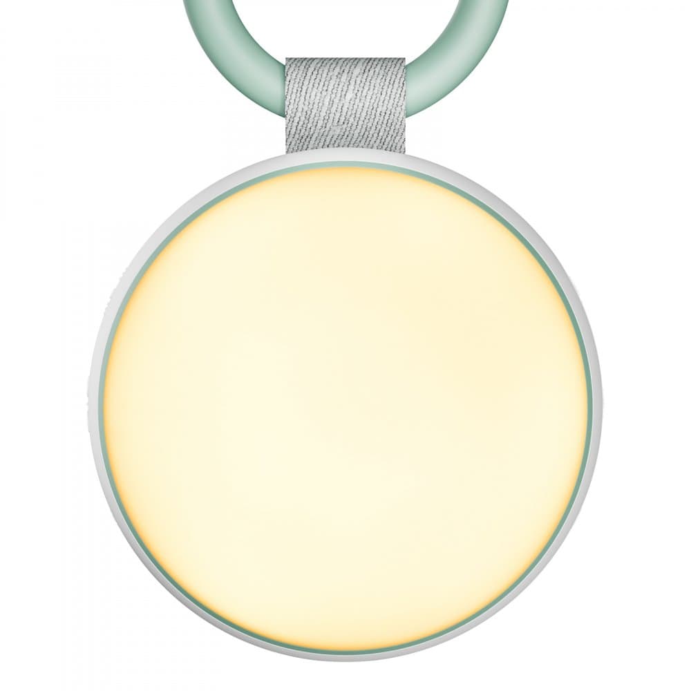 Difuzor portabil de sunete albe Momcozy cu lampa de veghe