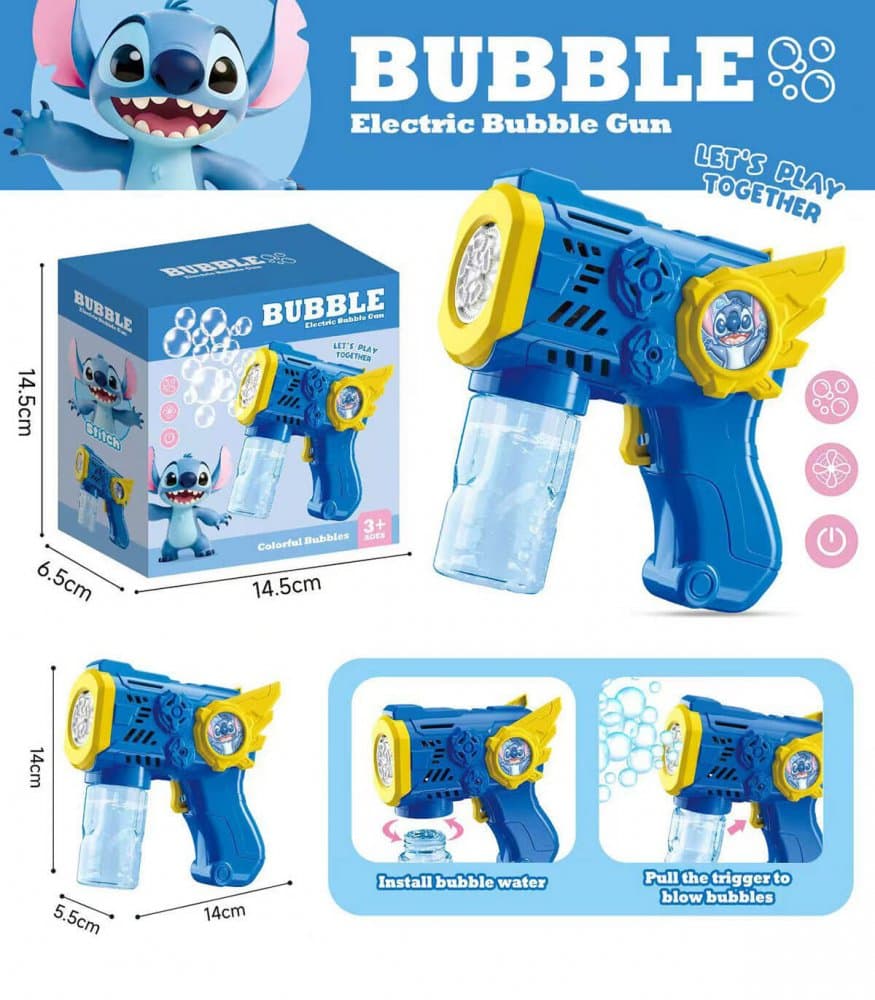 Pistol pentru baloane de sapun Stitch