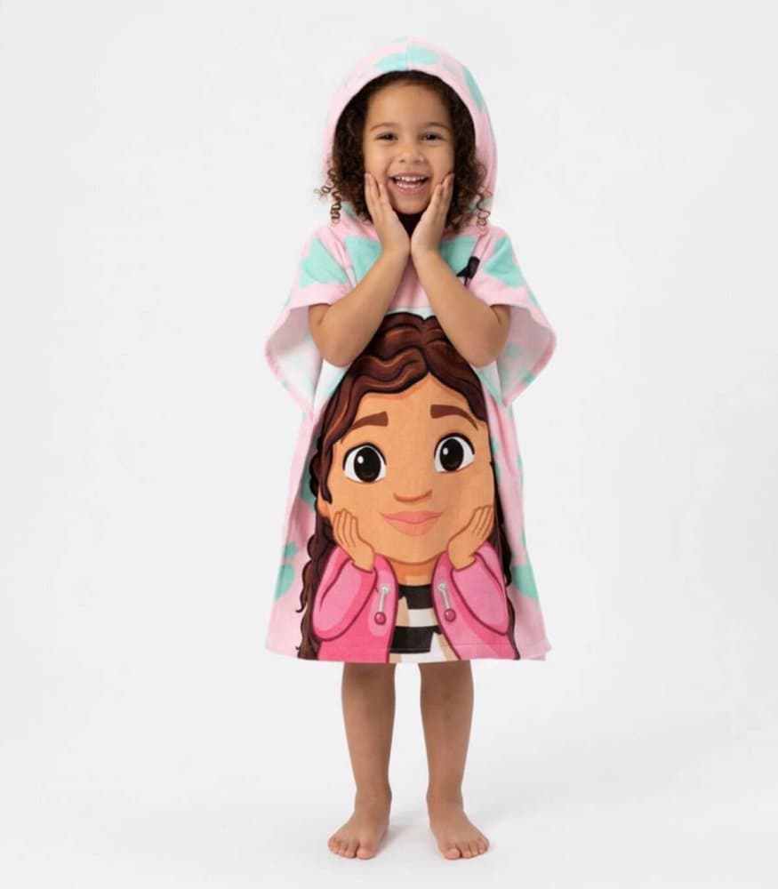 Poncho pentru copii Cerda Gabbys Dollhouse 55x110 cm
