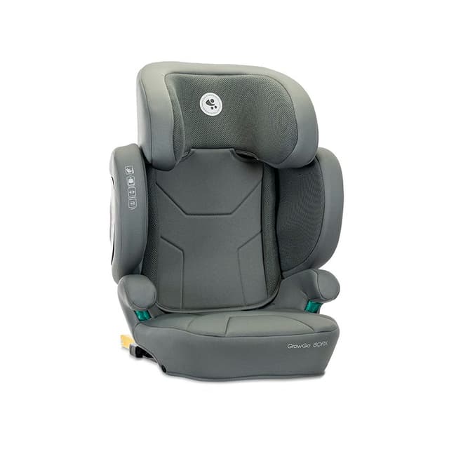 Scaun auto pentru copii Lorelli Growgo Green cu isofix, pliabil, protectii laterale extensibile, tetiera reglabila, 100-150 cm, 3-12 ani