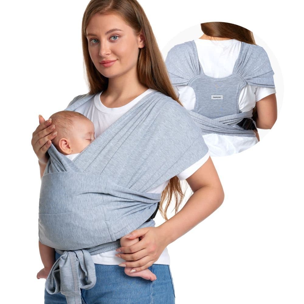 Sistem de purtare tip wrap Momcozy grey