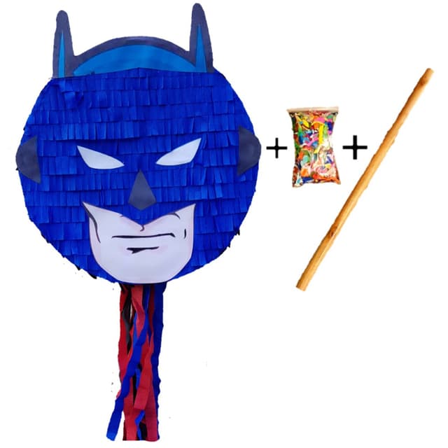 Pinata cu bat si confetti Supererou, PinaStar