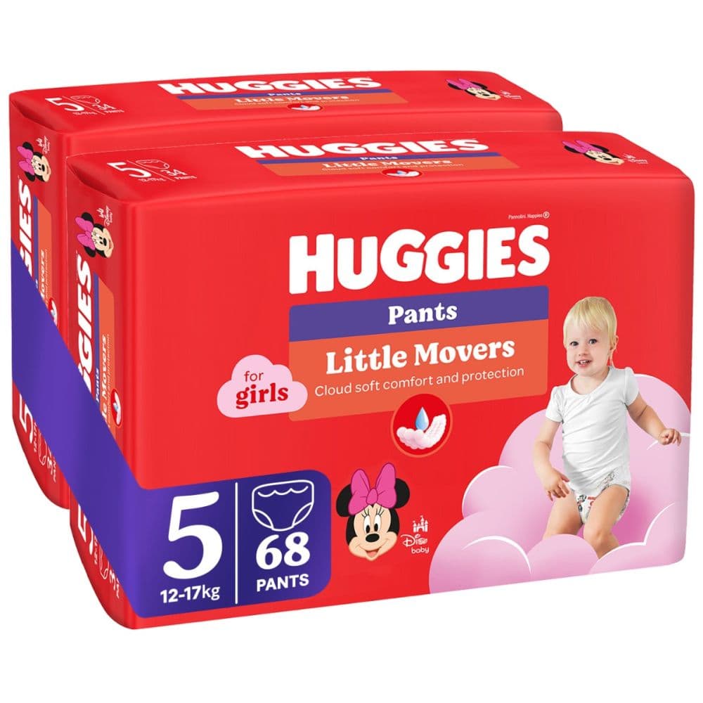 Scutece chilotel Huggies Pants Jumbo, Nr 5, Girl, 12-17 kg, 68 buc