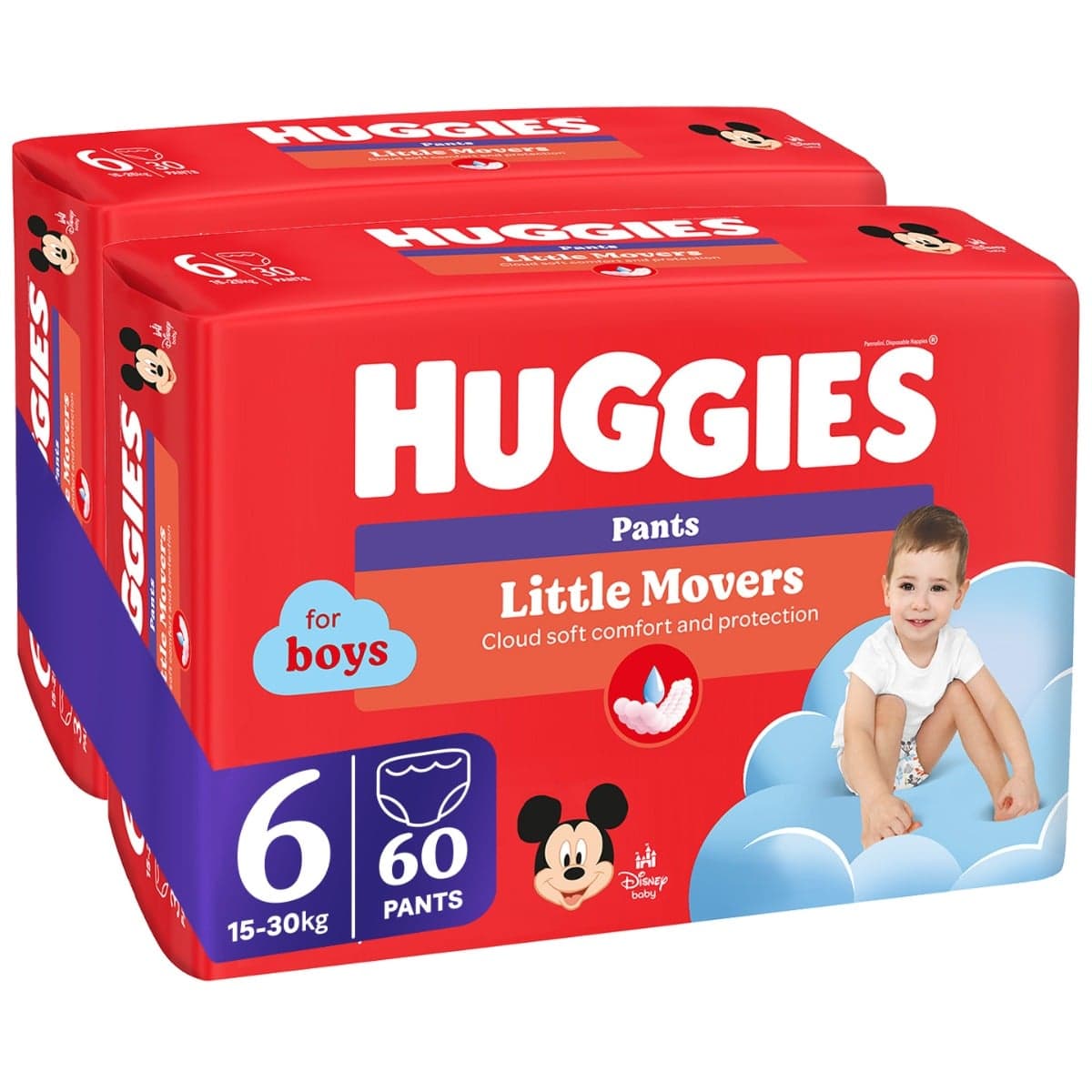 Scutece chilotel Huggies Pants Jumbo, Nr 6, Boy, 15-30 kg, 60 buc
