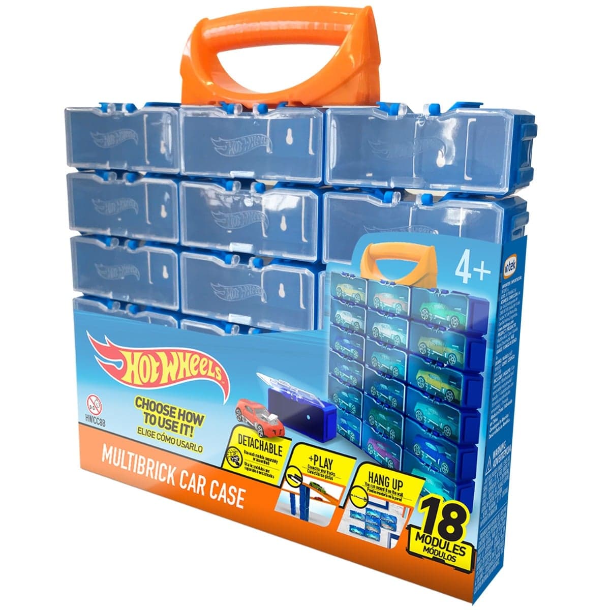 Cutie Multibrick pentru 18 masinute, Hot Wheels