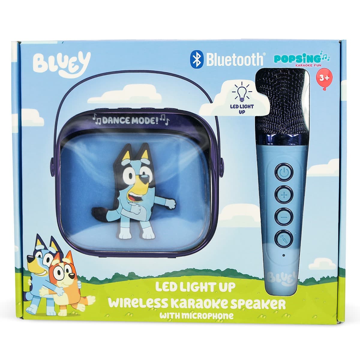 Set karaoke cu boxa si microfon wireless si lumini LED, OTL, Bluey