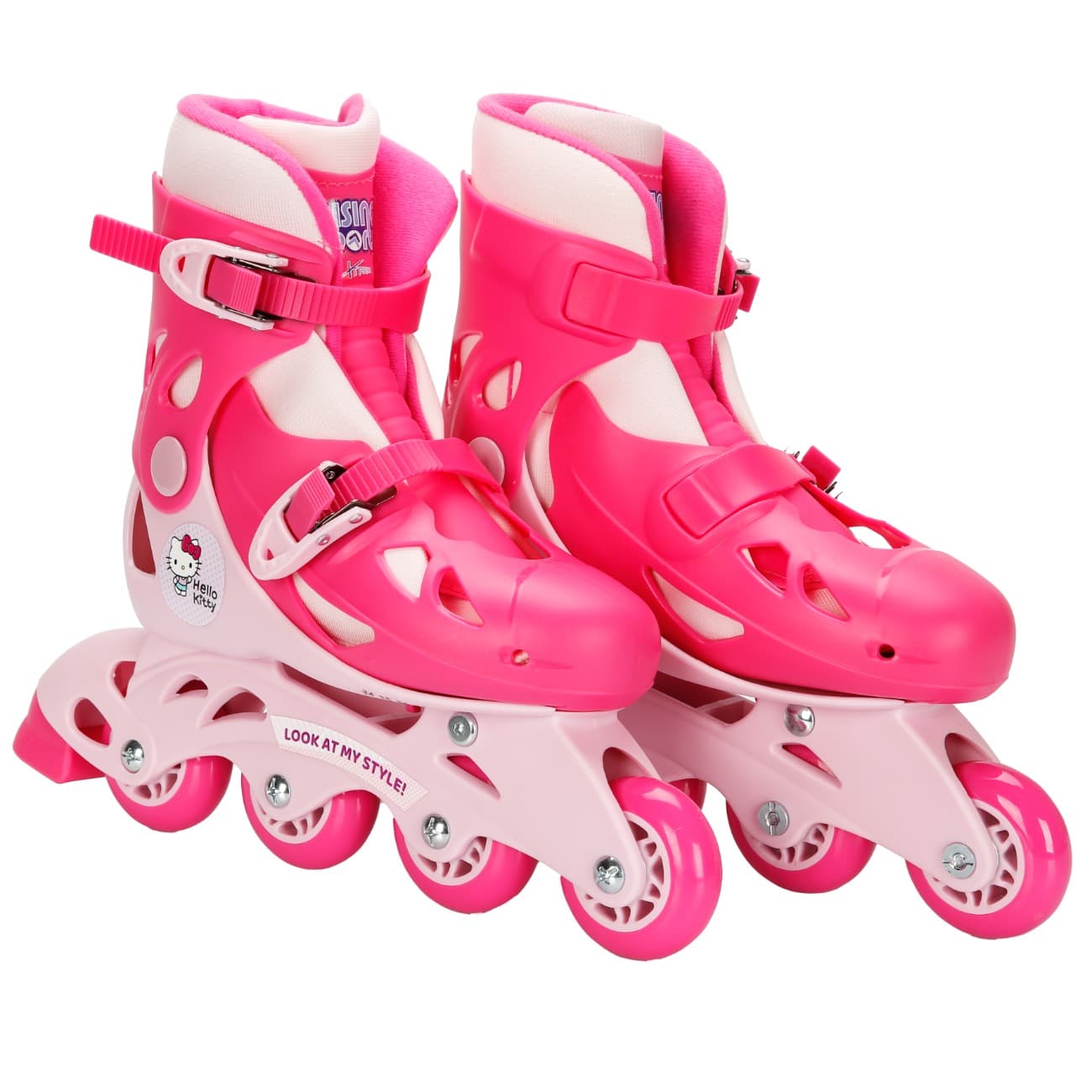 Role reglabile, Rising Sports, Hello Kitty, Marime 34-37, Roz