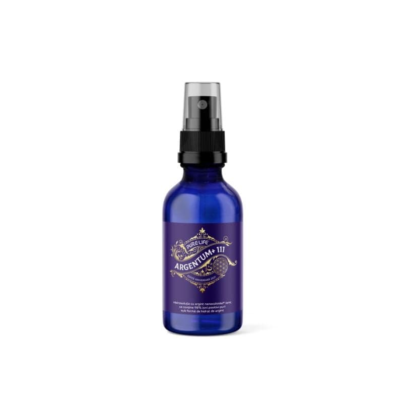 Argint nanocoloidal Argentum+ Editie Aniversara, 111 Ppm, 60ml, Pure Life