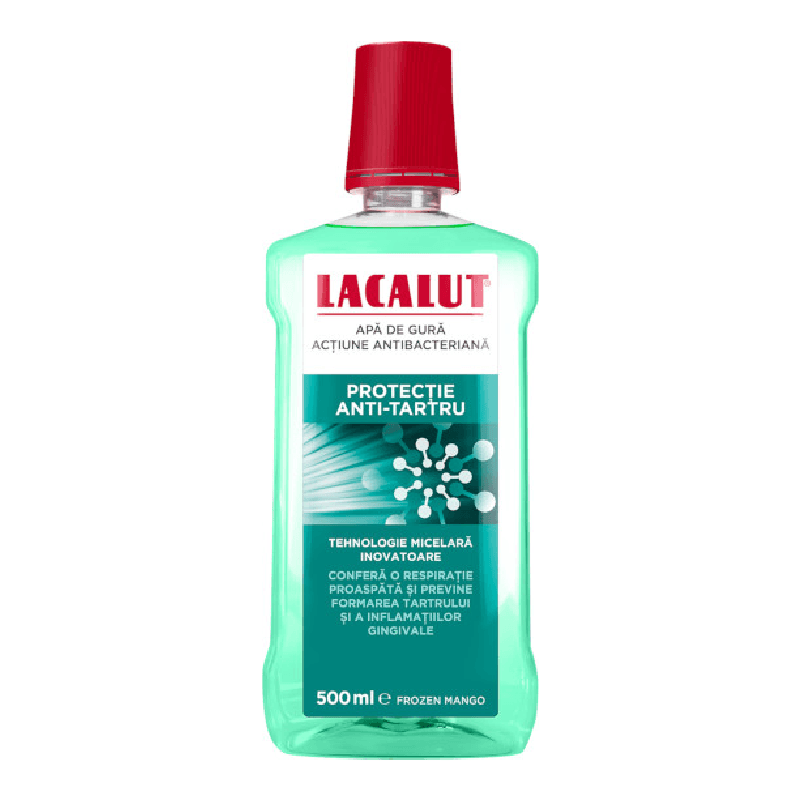 Apa de gura micelara protectie anti-tartru, 500 ml, Lacalut