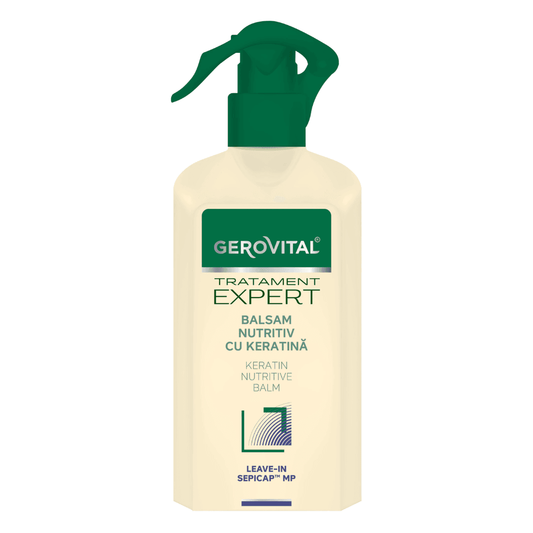 Balsam nutritiv leave-in cu keratina Tratament Expert, 150 ml, Gerovital