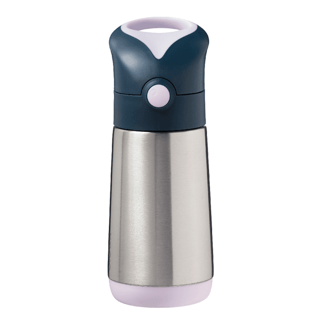Cana termos cu pai, 12 luni+, Indigo/Roz, 350 ml, B.Box