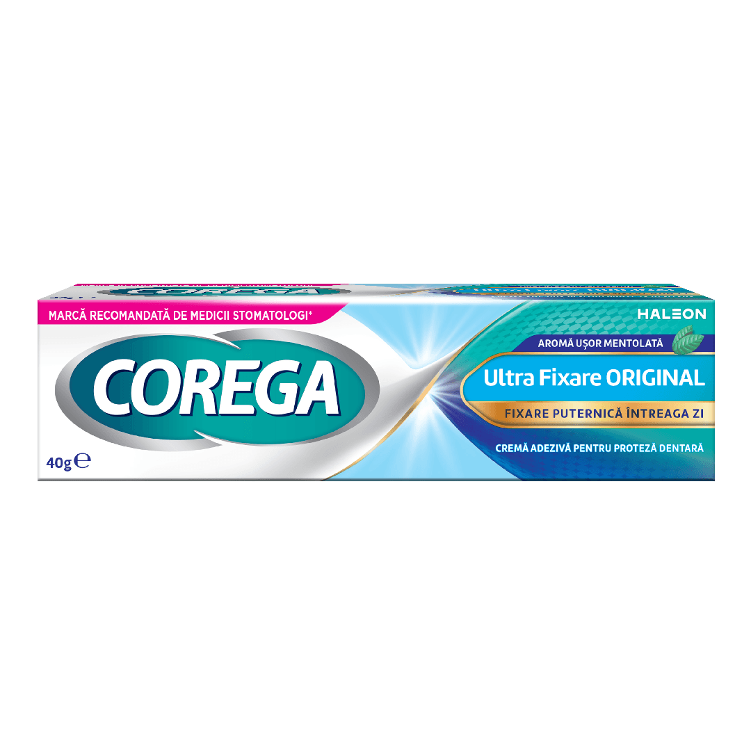 Crema adeziva pentru proteza dentara Ultra Fixare Original, 40 g, Corega