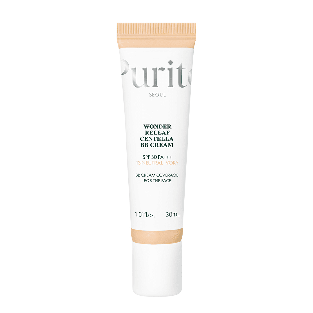Crema BB multifunctionala cu SPF 30 PA+++, 13 Neutral Ivory, Wonder Releaf Centella, 30 ml, Purito