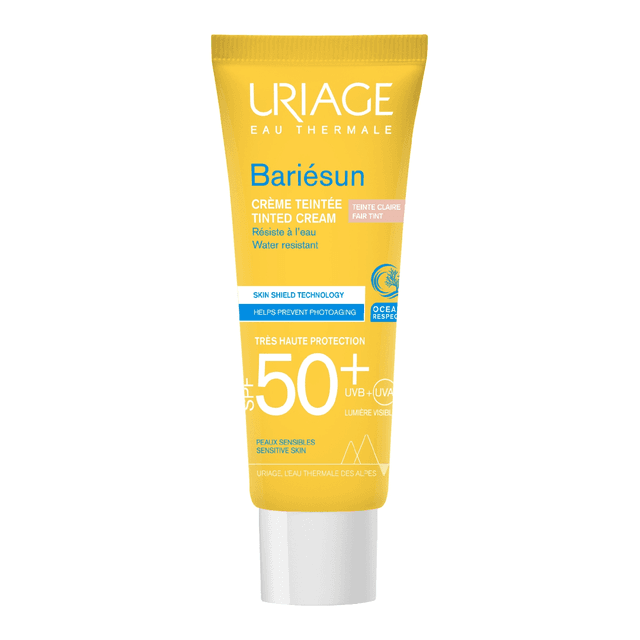 Crema colorata pentru protectie solara cu SPF50+ Bariesun, Nuanta Fair, 50 ml, Uriage