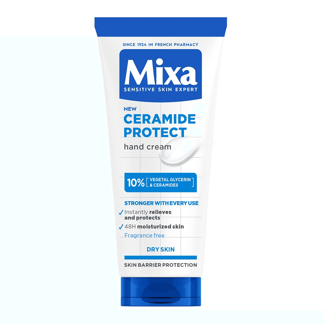 Crema de maini pentru piele foarte uscata Ceramide Protect, 100 ml, Mixa