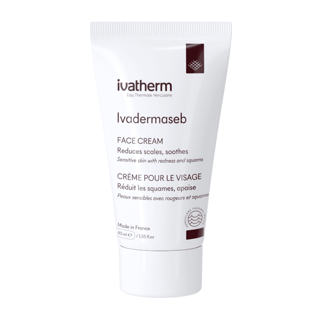 Crema pentru piele sensibila, antiroseata si scuame, Ivadermaseb, 40ml, Ivatherm